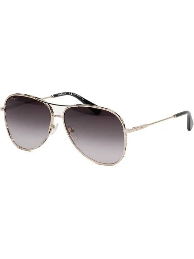 Ferragamo sunglasses SF268S 786 two bridge overfit metal frame Boeing fashion - SALVATORE FERRAGAMO - BALAAN 7