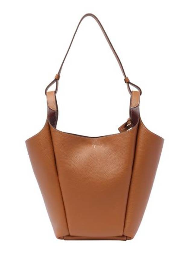 Leather Small Bucket Bag Brown - TOD'S - BALAAN 4