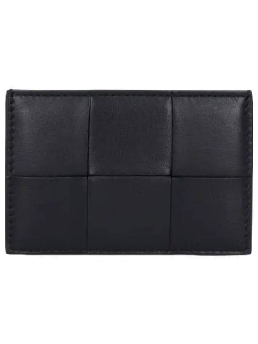 Cassette Card Holder Black Wallet - BOTTEGA VENETA - BALAAN 1