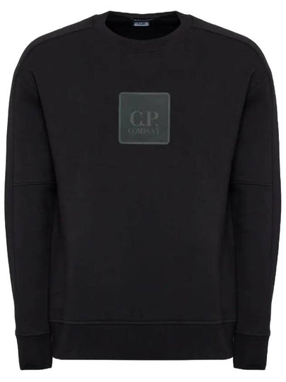 Square Logo Patch Sweatshirt Black - CP COMPANY - BALAAN 2