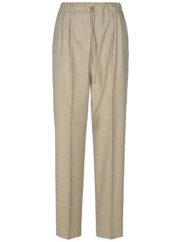 Max Mara 'Garbo' Beige Cashmere Pants - MAX MARA - BALAAN 1