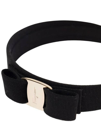 Vara Bow Hairband Black - SALVATORE FERRAGAMO - BALAAN 2