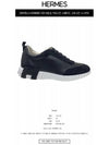 Bouncing Leather Low Top Sneakers Noir - HERMES - BALAAN 3