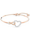 Hyperbola Infinity Heart Bangle Bracelet Gold - SWAROVSKI - BALAAN 4