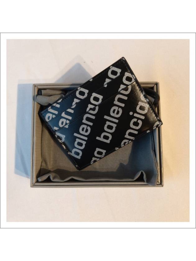 All Over Logo Card Wallet Black - BALENCIAGA - BALAAN 10