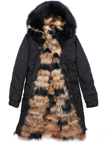 Raccoon Fur Black Long Field W1000L MURMR 990 - AS65 - BALAAN 1