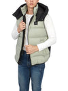 Logo Patch Hoodie Padding Vest Grey - MOOSE KNUCKLES - BALAAN 7