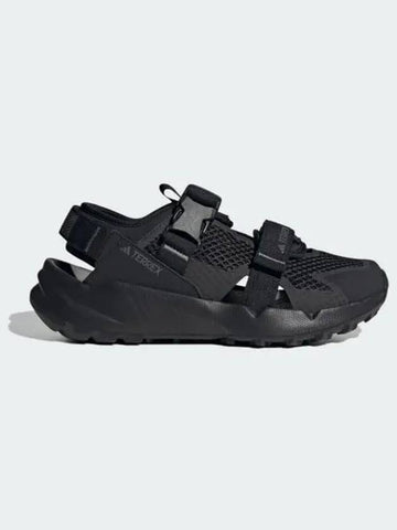 Hydroterra AT Sandals Terex Core Black Gray Four Slippers IF7596 692693 - ADIDAS - BALAAN 1