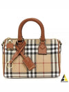 Check Mini Bowling Bag Archive Beige Briar Brown - BURBERRY - BALAAN 2