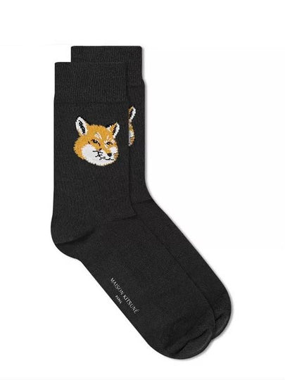 Fox Head Socks Black - MAISON KITSUNE - BALAAN 2