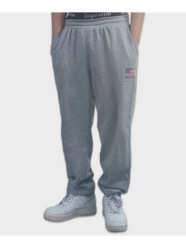 Unisex Running USA Athletic Club Sagging Track Pants Grey - RESPECT - BALAAN 1