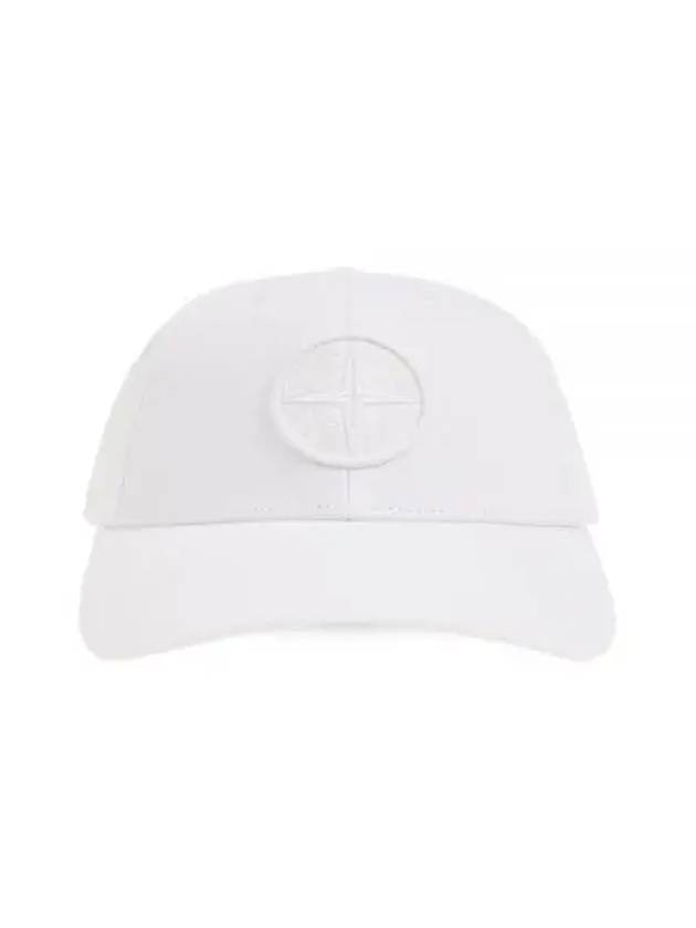 6 Panel Ball Cap White - STONE ISLAND - BALAAN 2