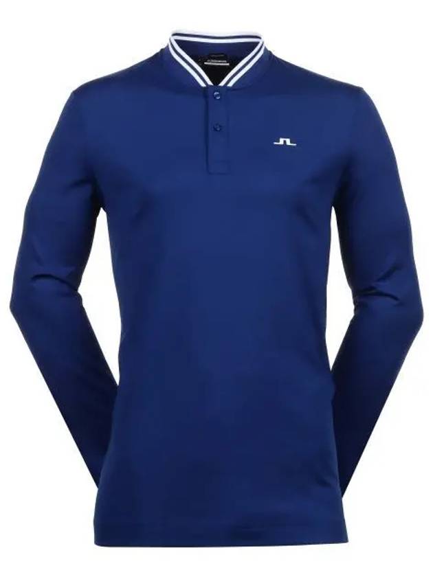 Men's Tyson Regular Fit Long Sleeve Polo Shirt  Sodalite Blue - J.LINDEBERG - BALAAN 2