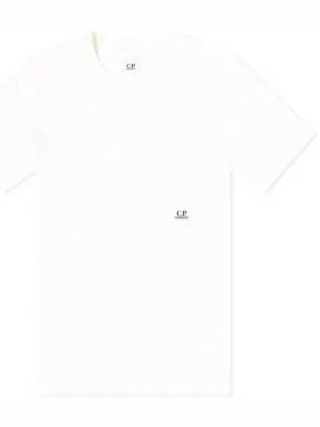 24/1 Jersey Garment Dyed Pocket Short Sleeve T-Shirt White - CP COMPANY - BALAAN 2