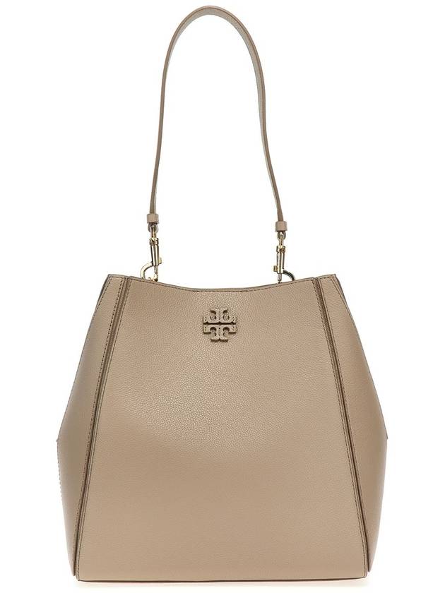 Logo Leather Bucket Bag Fresh Clay - TORY BURCH - BALAAN 2