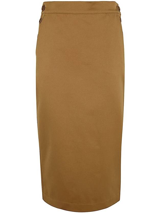 Max Mara Antidrop Cotton Skirt Crest Clothing - MAX MARA - BALAAN 1