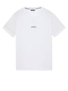 Garment Dyed Institutional One Print Cotton Jersey Short Sleeve T-Shirt White - STONE ISLAND - BALAAN 2