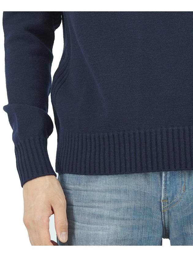 Metropolis Merino Wool Knit Top Navy - CP COMPANY - BALAAN 9