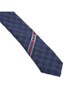 GG Pattern Silk Tie Navy - GUCCI - BALAAN 10