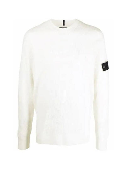 Shadow Project Wappen Patch Knit Top White - STONE ISLAND - BALAAN 2