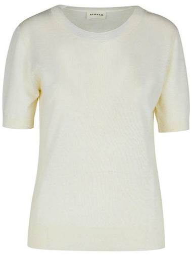 P.A.R.O.S.H. 'Sap' Cream Wool Blend Sweater - P.A.R.O.S.H. - BALAAN 1