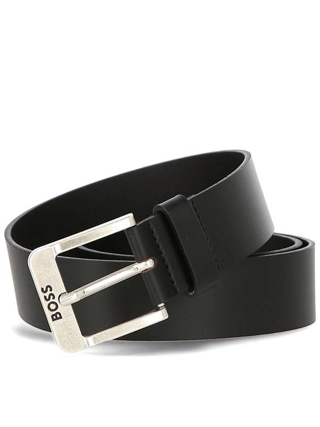 Logo Leather Belt Black - HUGO BOSS - BALAAN 1