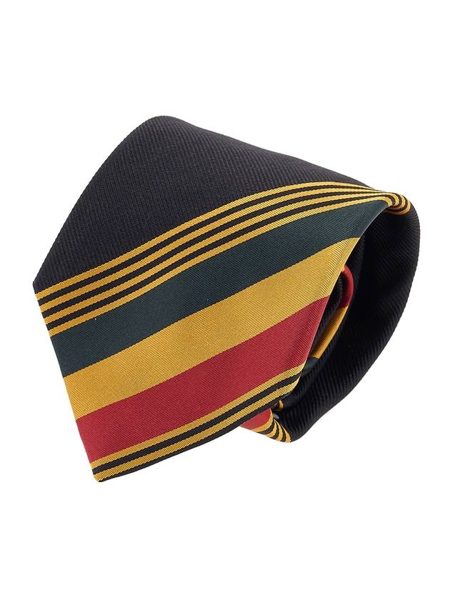 Classic Striped Silk Tie Black - VIVIENNE WESTWOOD - BALAAN 11