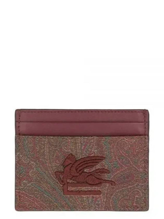 Paisley Card Wallet Brown - ETRO - BALAAN 2