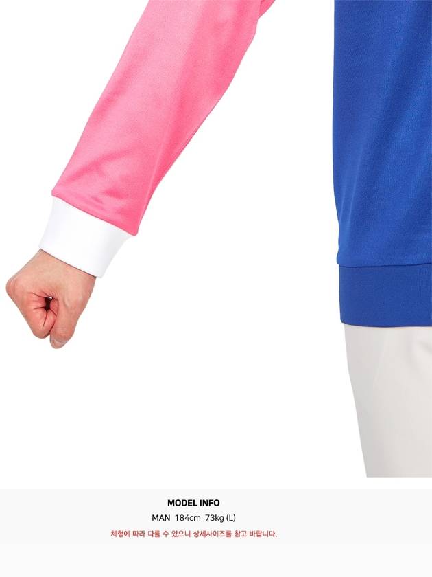 Jones Jones Crew Neck Sweatshirt Blue Pink - J.LINDEBERG - BALAAN 10