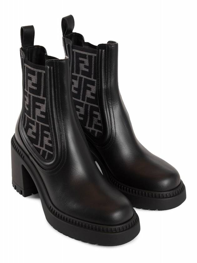 Domino Biker Middle Boots Black - FENDI - BALAAN 9