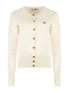 Logo Patch Cardigan Off White - VIVIENNE WESTWOOD - BALAAN 2