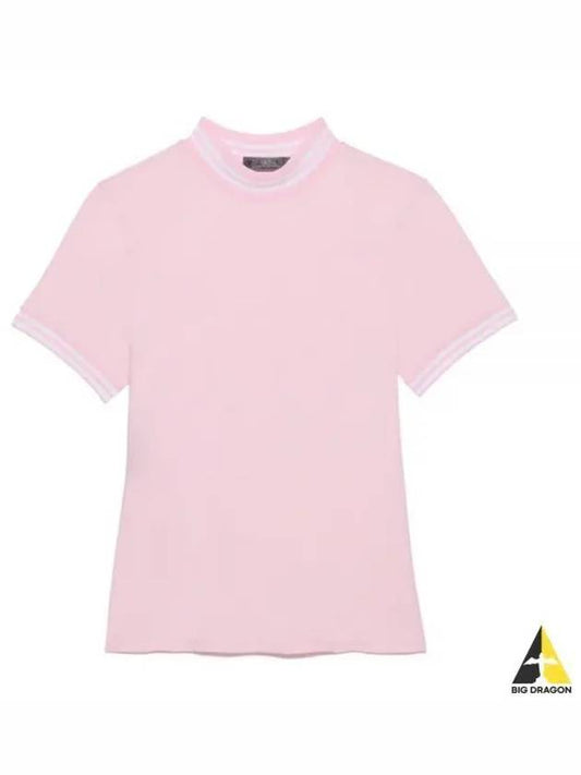 Women's Featherweight Mock Neck Golf Short Sleeve T-Shirt Blush - G/FORE - BALAAN 2