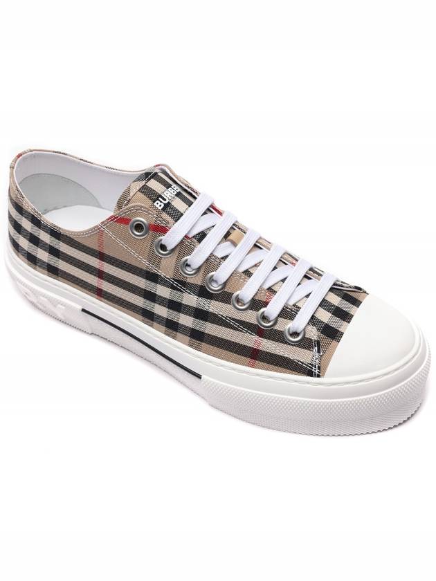 Vintage Check Cotton Sneakers Archive Beige - BURBERRY - BALAAN 4