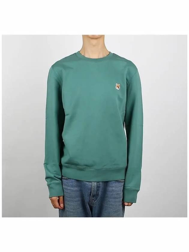 Fox Head Patch Regular Sweatshirt Teal Green - MAISON KITSUNE - BALAAN 3