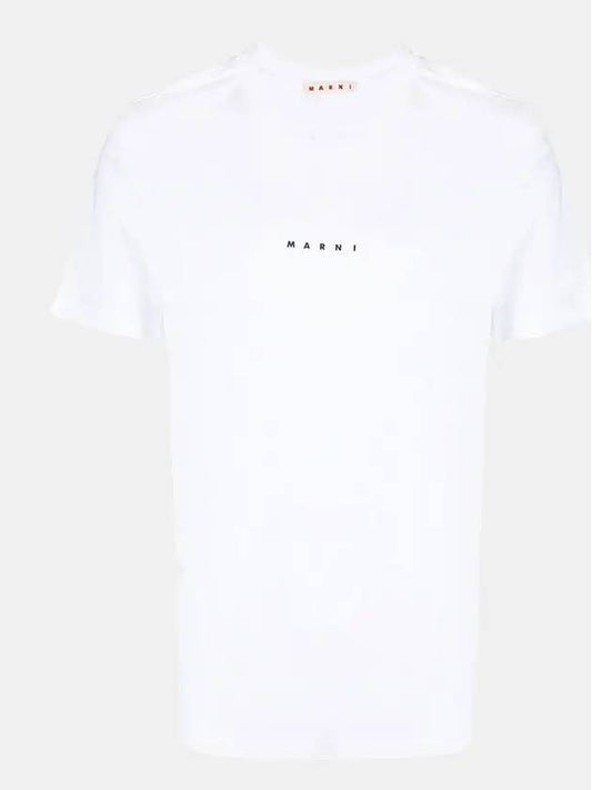 Classic Logo Print Cotton Short Sleeve T-Shirt White - MARNI - BALAAN 2