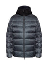 Men's Provins Logo Patch Hooded Padding Grey - MONCLER - BALAAN 1