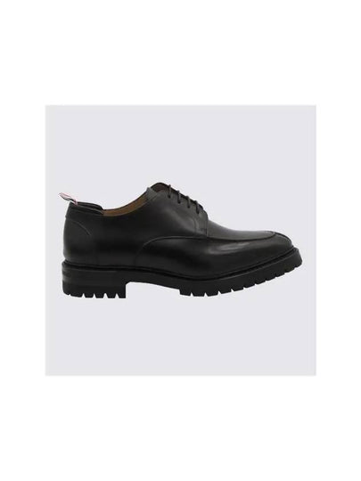 Almond Toe Leather Derby Black - THOM BROWNE - BALAAN 2