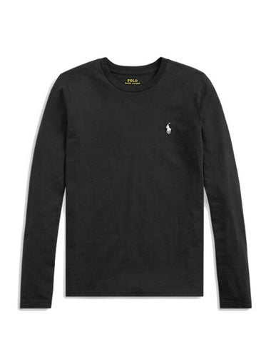 Women's Cotton Jersey Long Sleeve T-Shirt Black - POLO RALPH LAUREN - BALAAN 1