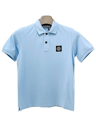 Stone Island Polo T Shirt 801621448V0040 Blue - STONE ISLAND - BALAAN 2