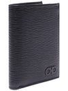 Revival Gancini Compact Half Wallet Black - SALVATORE FERRAGAMO - BALAAN 4