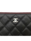 Large Classic Caviar Silver Logo Clutch Bag Black - CHANEL - BALAAN 3