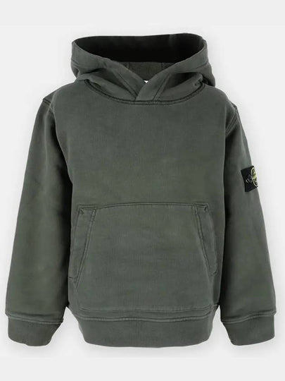 Stone Kids Waffen Patch Hood Sweatshirt Khaki 771661640 V0058 - STONE ISLAND - BALAAN 2