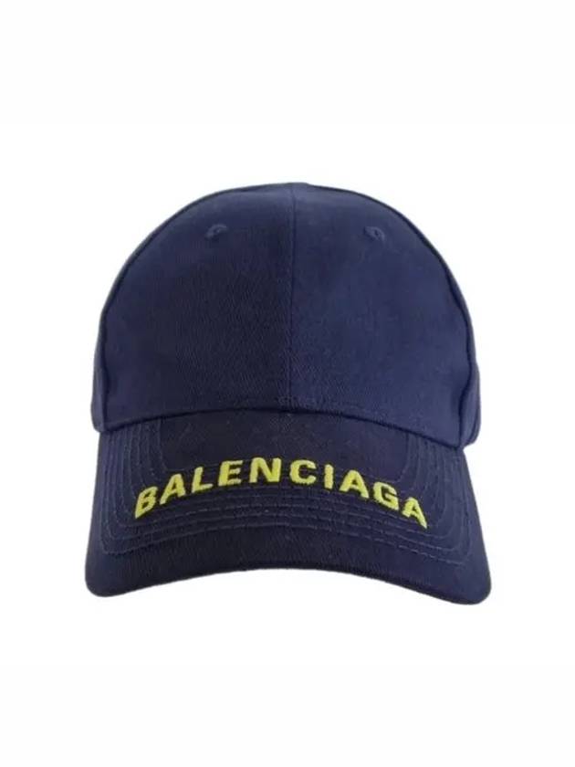 Embroided Logo Ball Cap Navy - BALENCIAGA - BALAAN 9