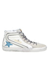 Distressed Leather High Top Sneakers White - GOLDEN GOOSE - BALAAN 1