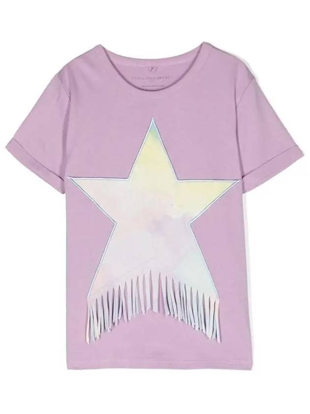 Stella Kids Star Fringe Short Sleeve T Shirt - STELLA MCCARTNEY - BALAAN 1