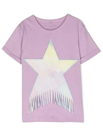 Stella Kids Star Fringe Short Sleeve T Shirt - STELLA MCCARTNEY - BALAAN 1