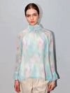 Marbling Blouse Blue - DAMAGE MNEMONIC - BALAAN 2