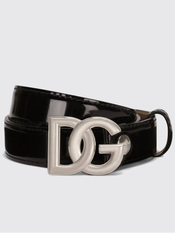 Dolce &amp; Gabbana DG patent leather belt - DOLCE&GABBANA - BALAAN 1