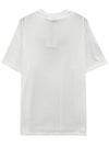 logo print cotton short sleeve t-shirt white - BURBERRY - BALAAN 3