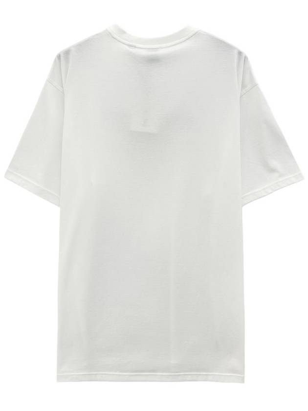 logo print cotton short sleeve t-shirt white - BURBERRY - BALAAN 3